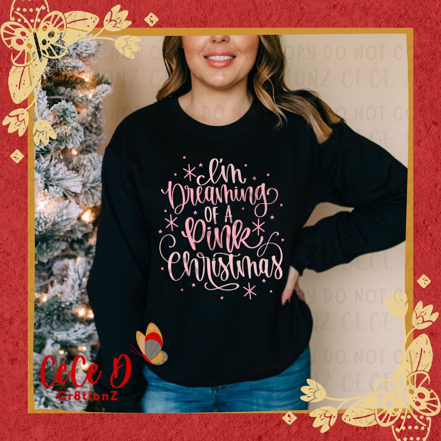 Pink Christmas Tee