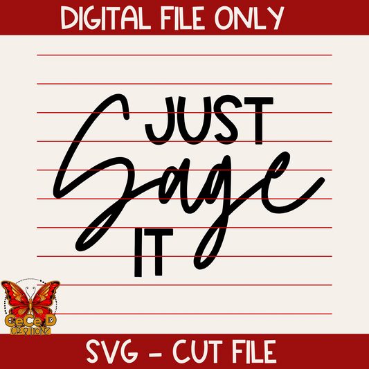 Just Sage It SVG
