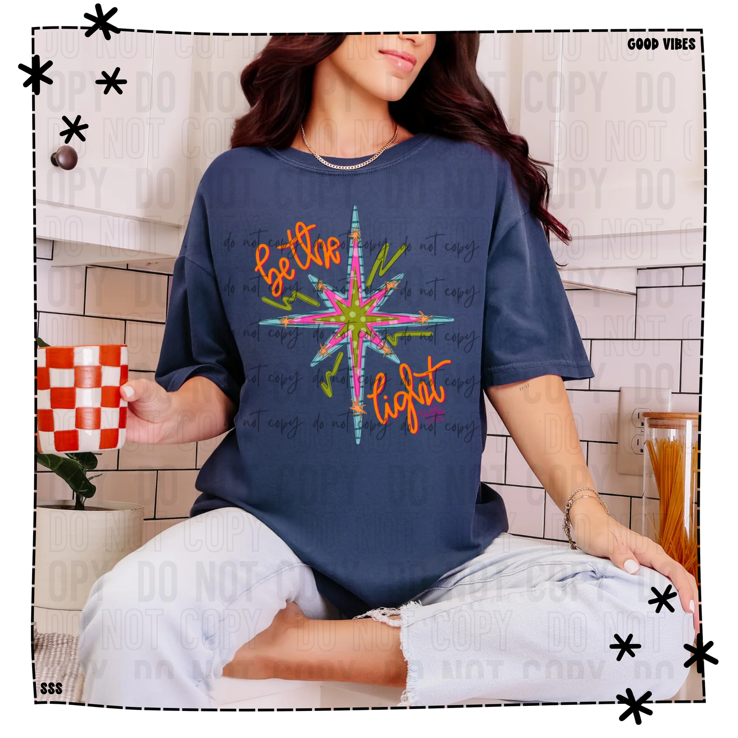 Be The Light Stripe Polka Star