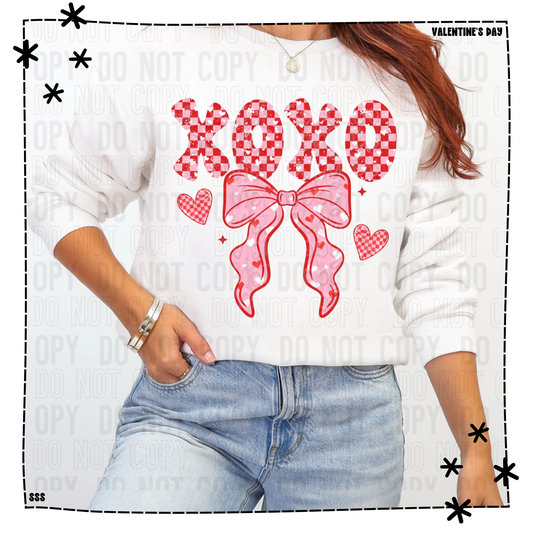 Checker XOXO Bow