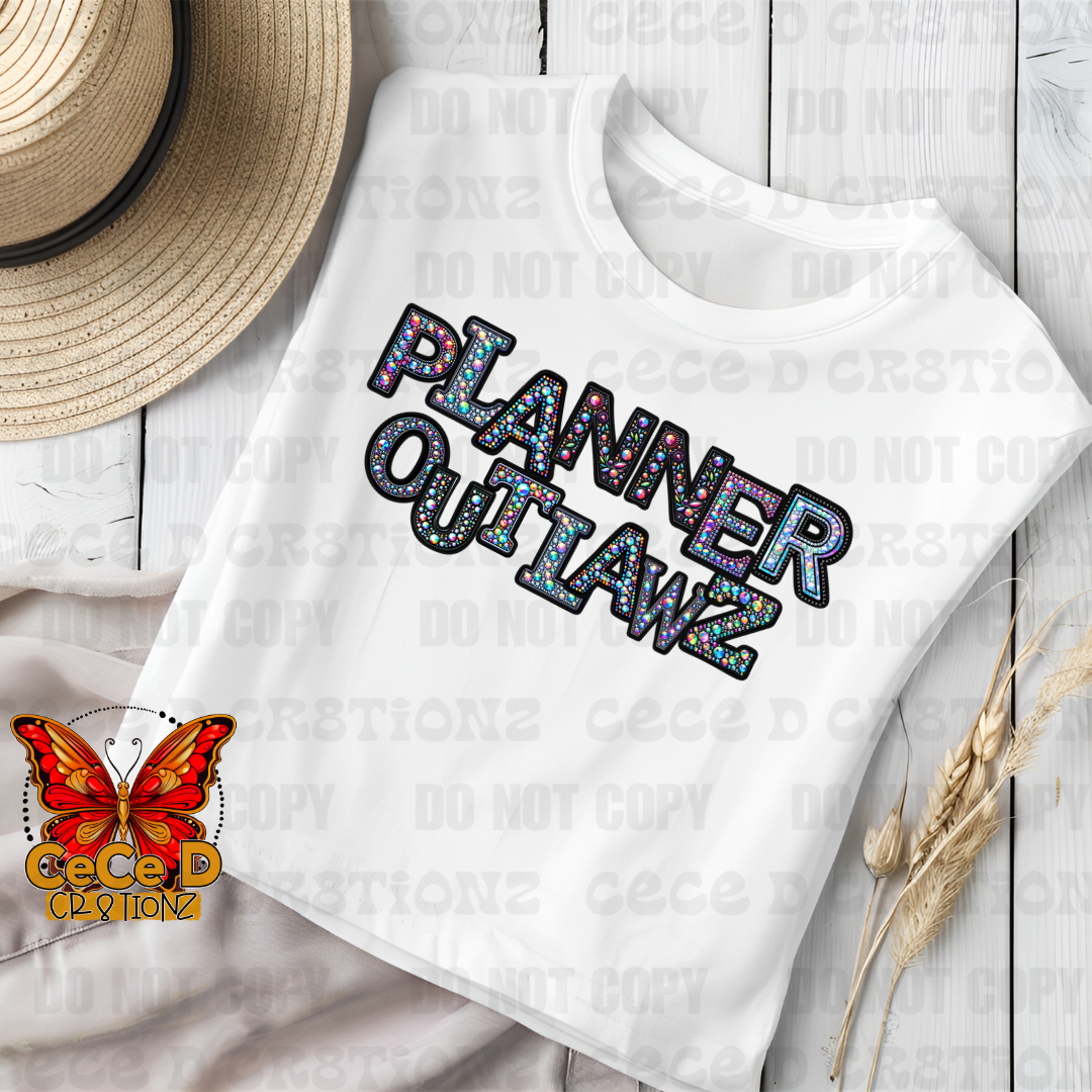 Planner Outlawz (Faux Rhinestones)