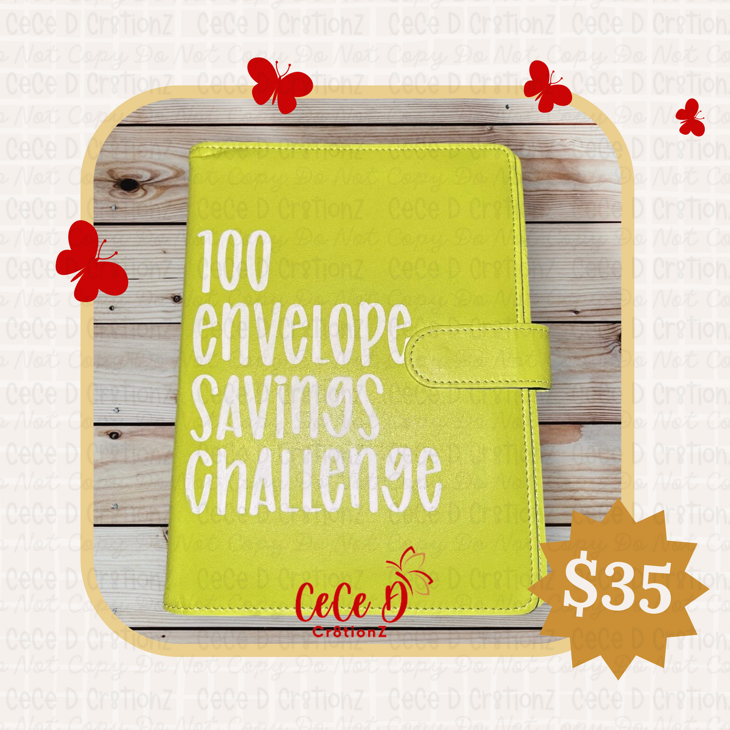 100 Envelope Savings Challenge Binder