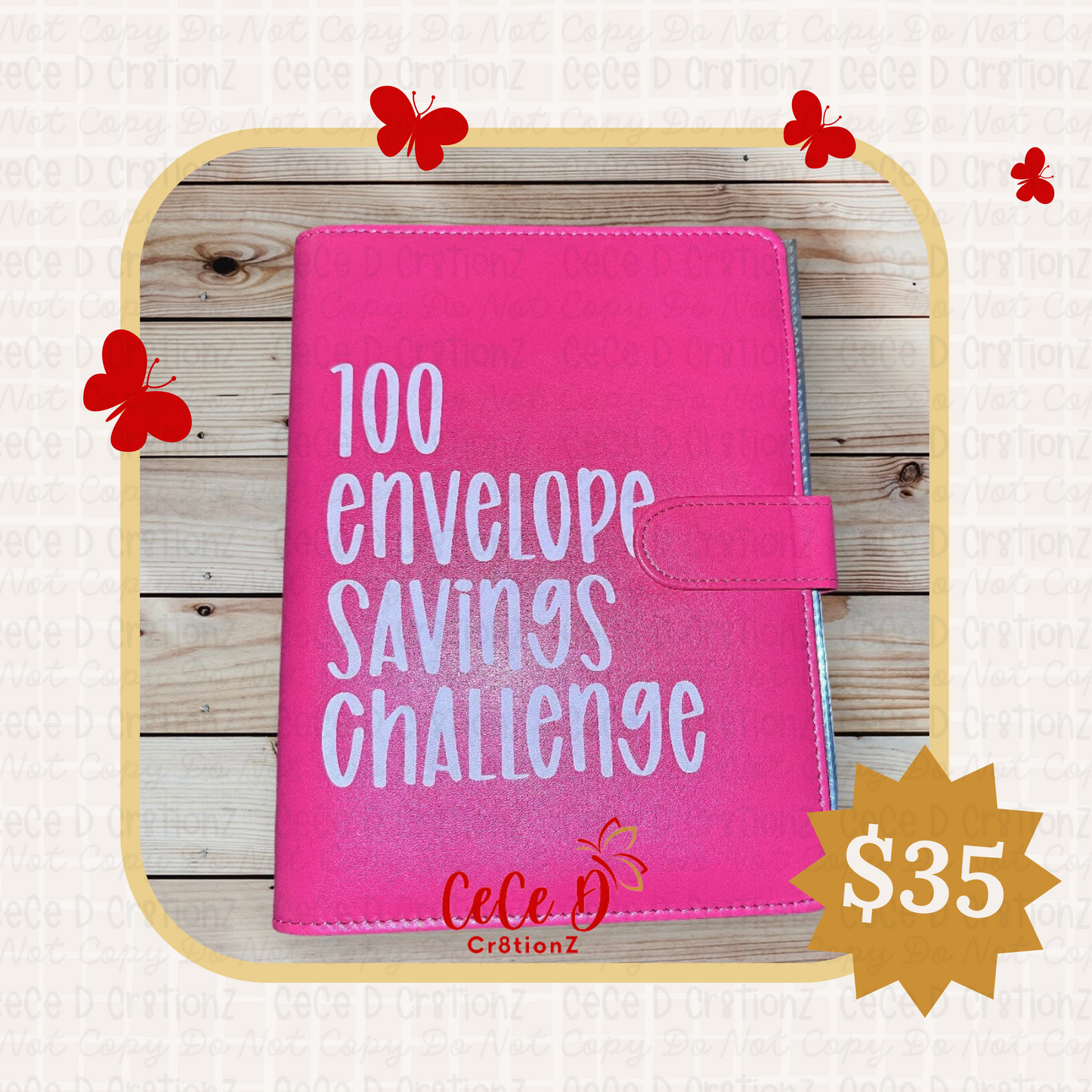 100 Envelope Savings Challenge Binder