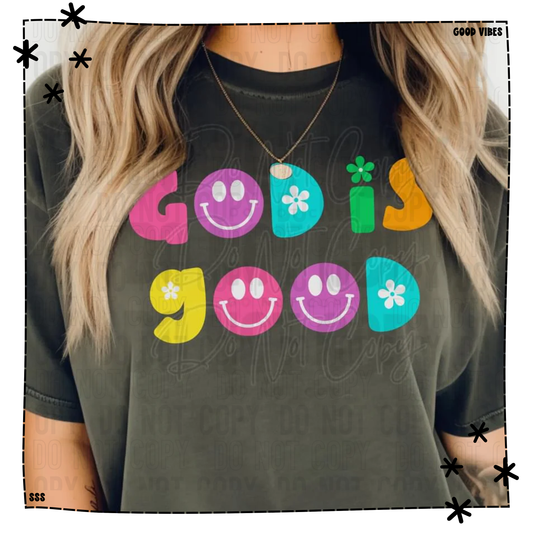 God Is Good Bright Happy Flower