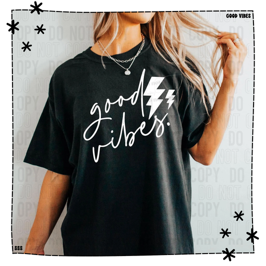 Good Vibes Lightening Bolt