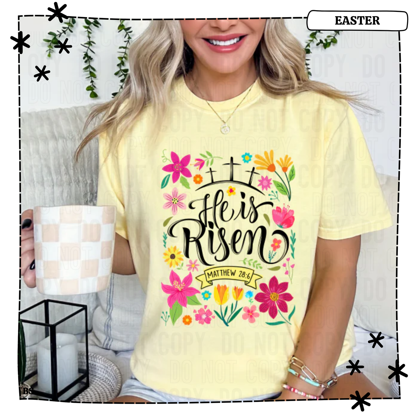 He is Risen Bright Floral