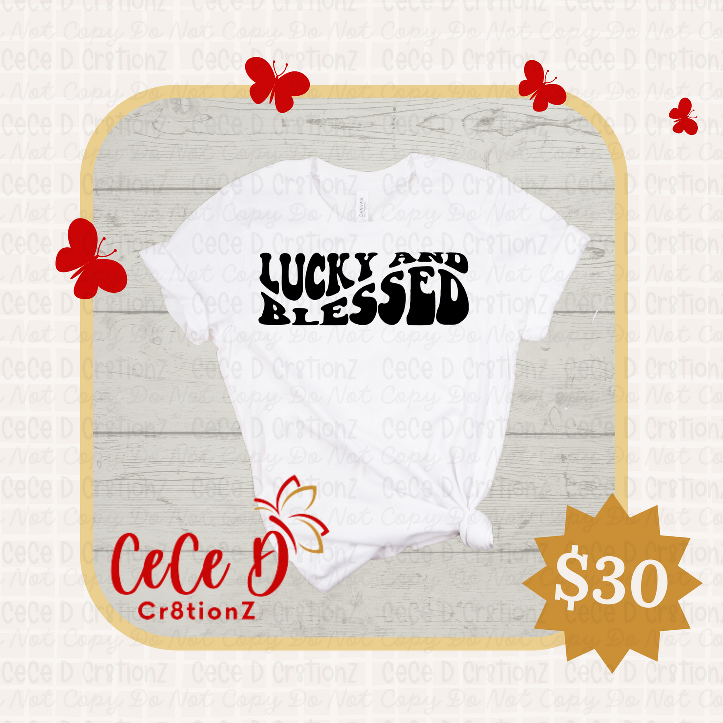 Lucky and Blessed Tee