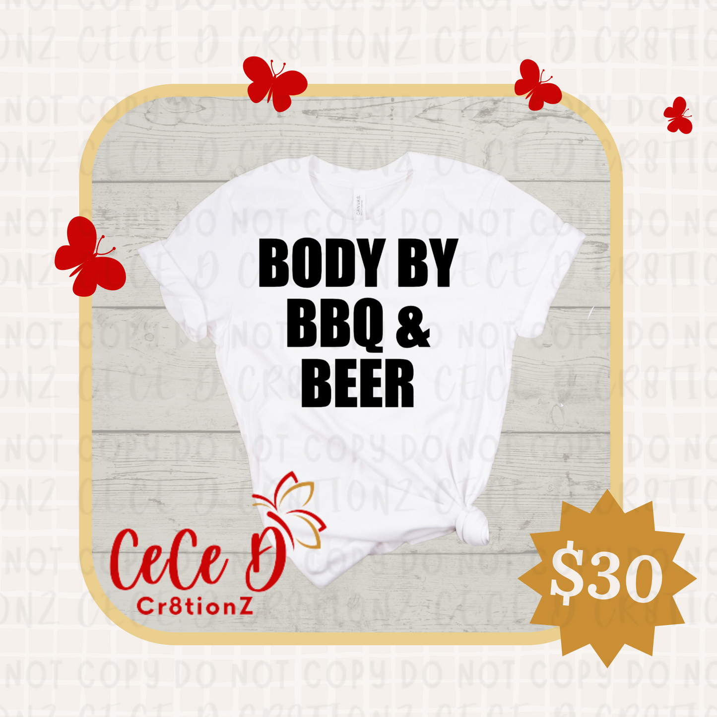 Body by BBQ & BEER Tee