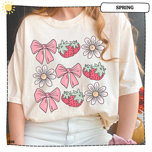 Strawberry Bow Coquette