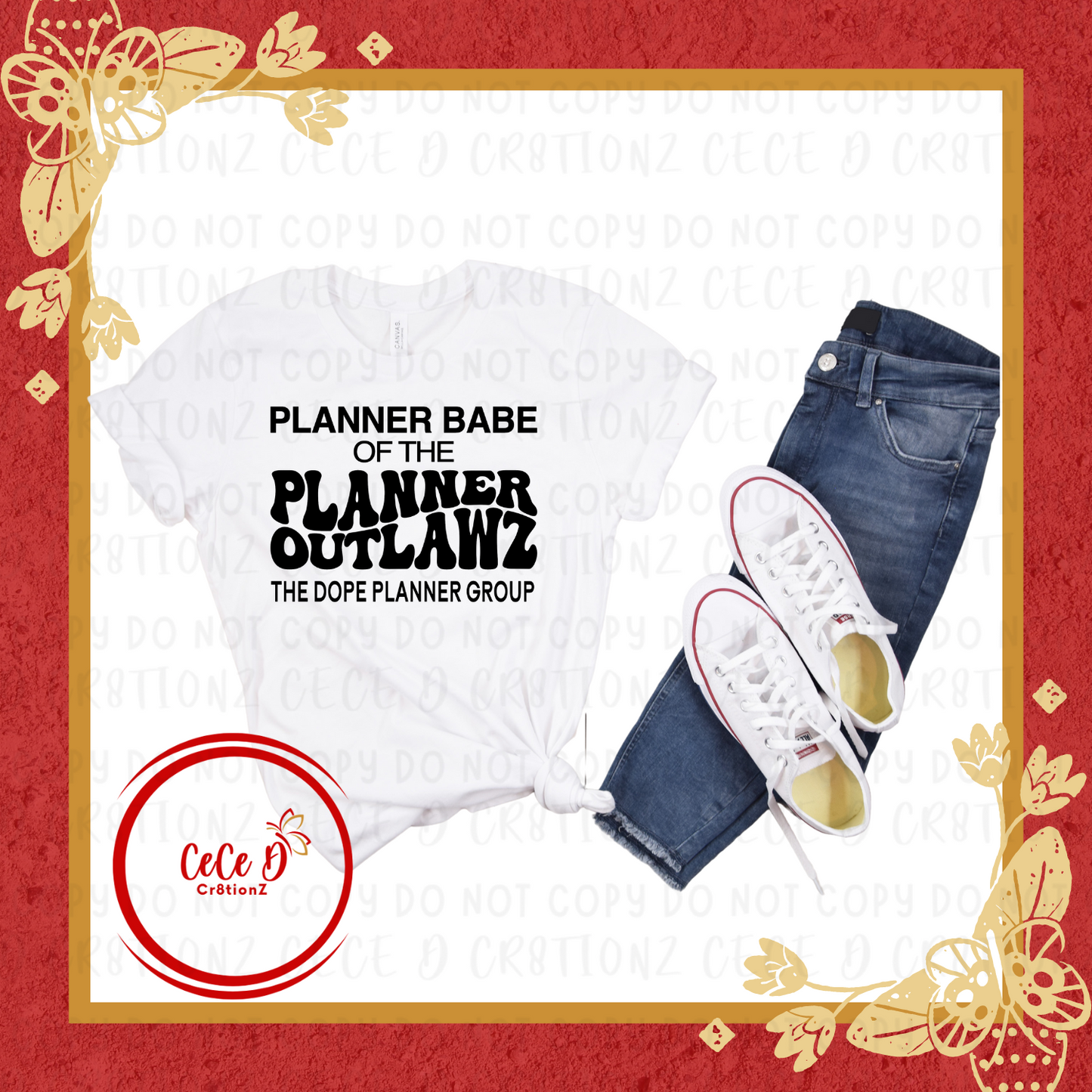 Planner Babe of the Planner OutlawZ Retro Tee
