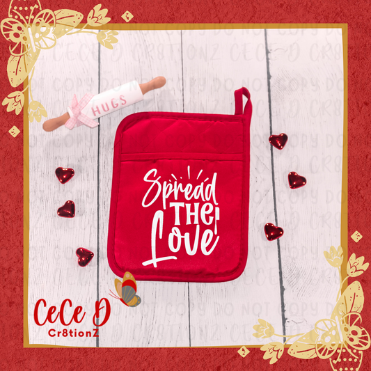 Spread the Love (2) Potholder Vday