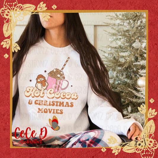 Hot Cocoa & Christmas Movies Tee