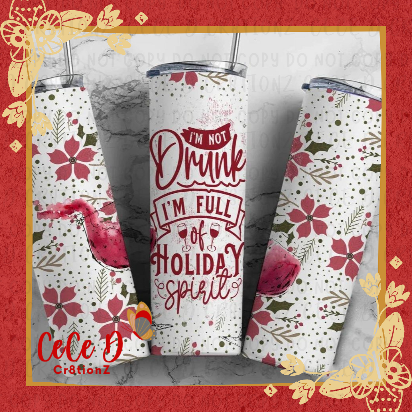 Full of Holiday Spirits Tumbler