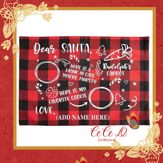 Santa Placemat (13W x 19L)