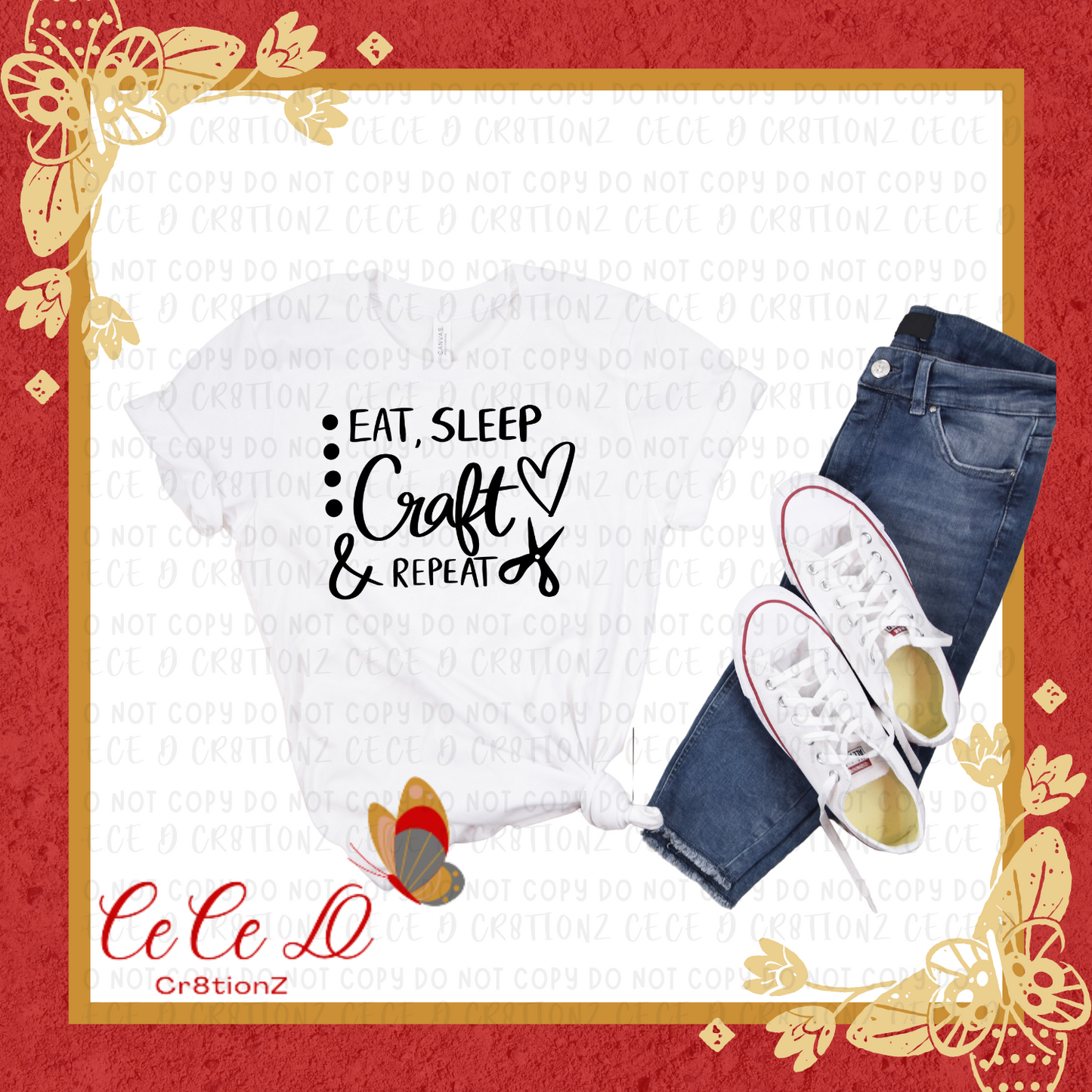 Eat Sleep Craft Tee