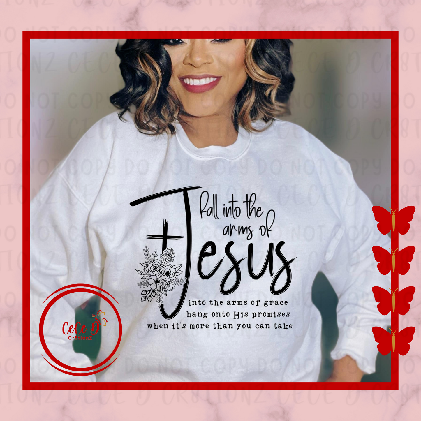 Fall into the Arms of Jesus Tee