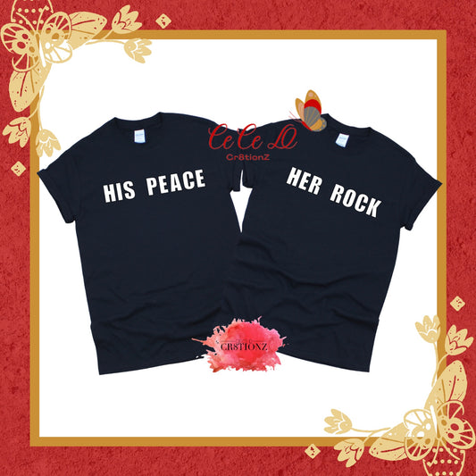 His Peace Her Rock Tee