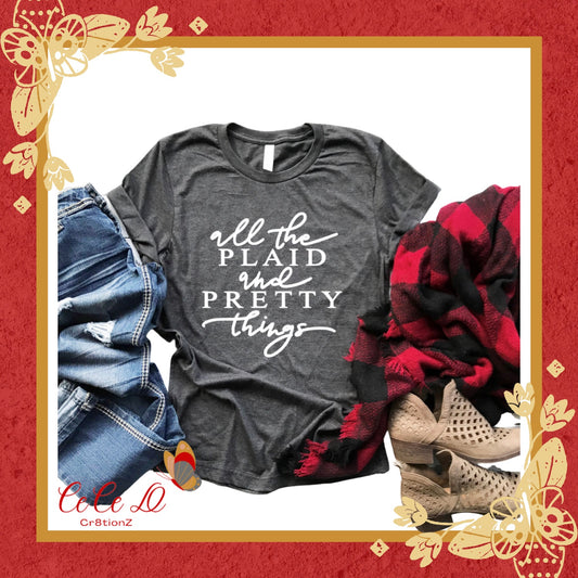 Plaid & Pretty Tee