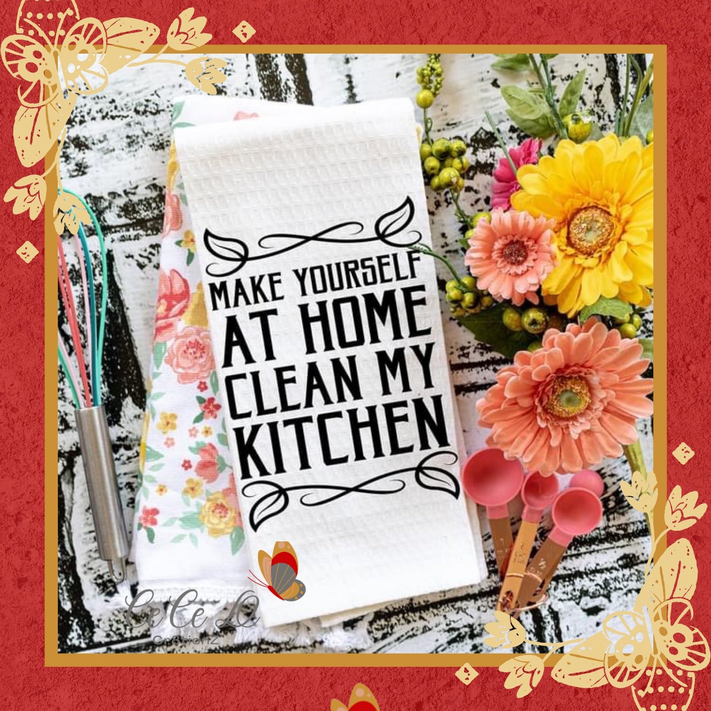 Make Yourself at Home Tea Towel (28x28)