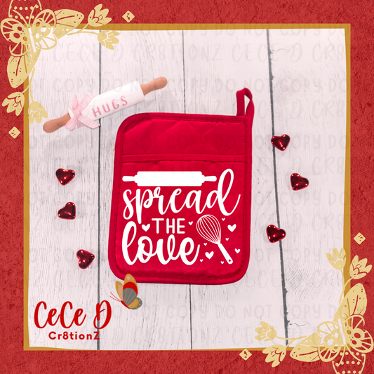 Spread the Love Potholder Vday