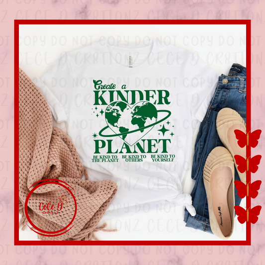 Create a Kinder Planet Tee