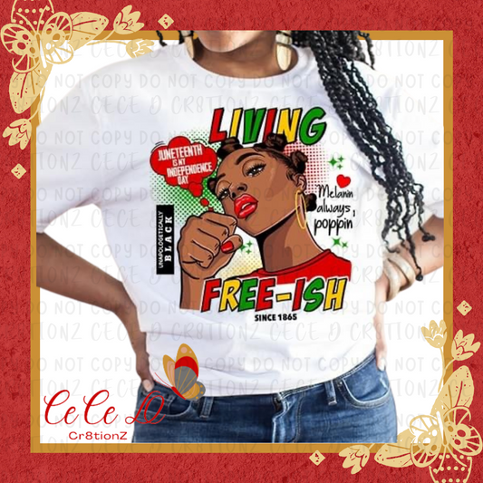 Living Freeish Juneteenth Tee