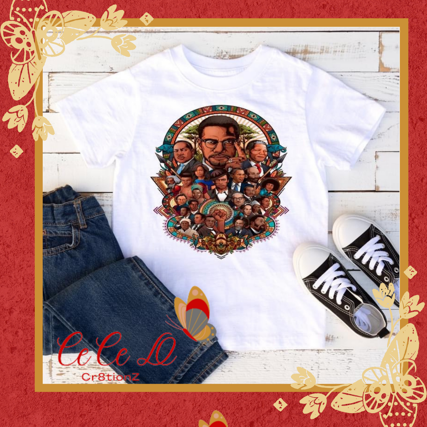 Malcom X Collage Tee