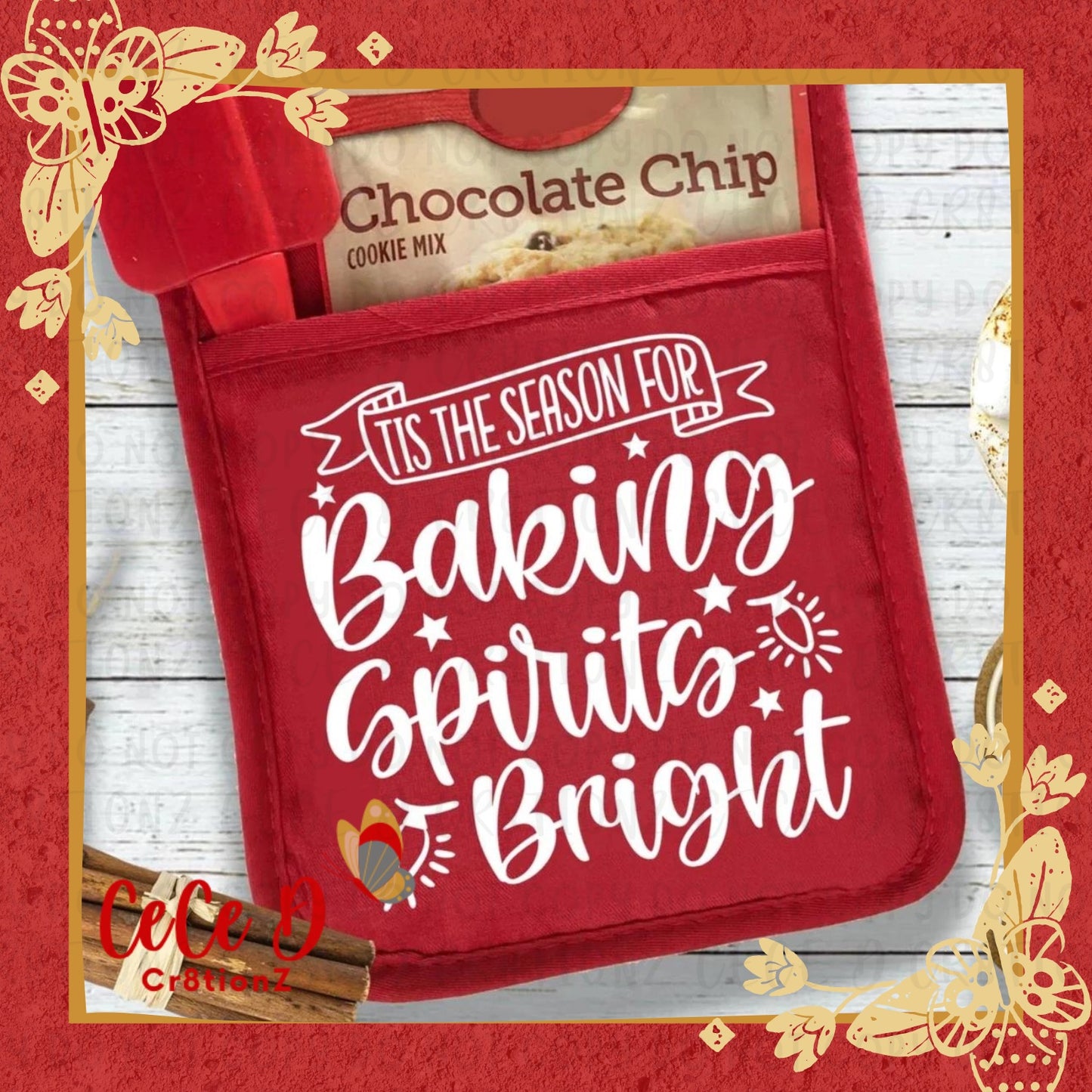 Baking Spirits Bright Potholder