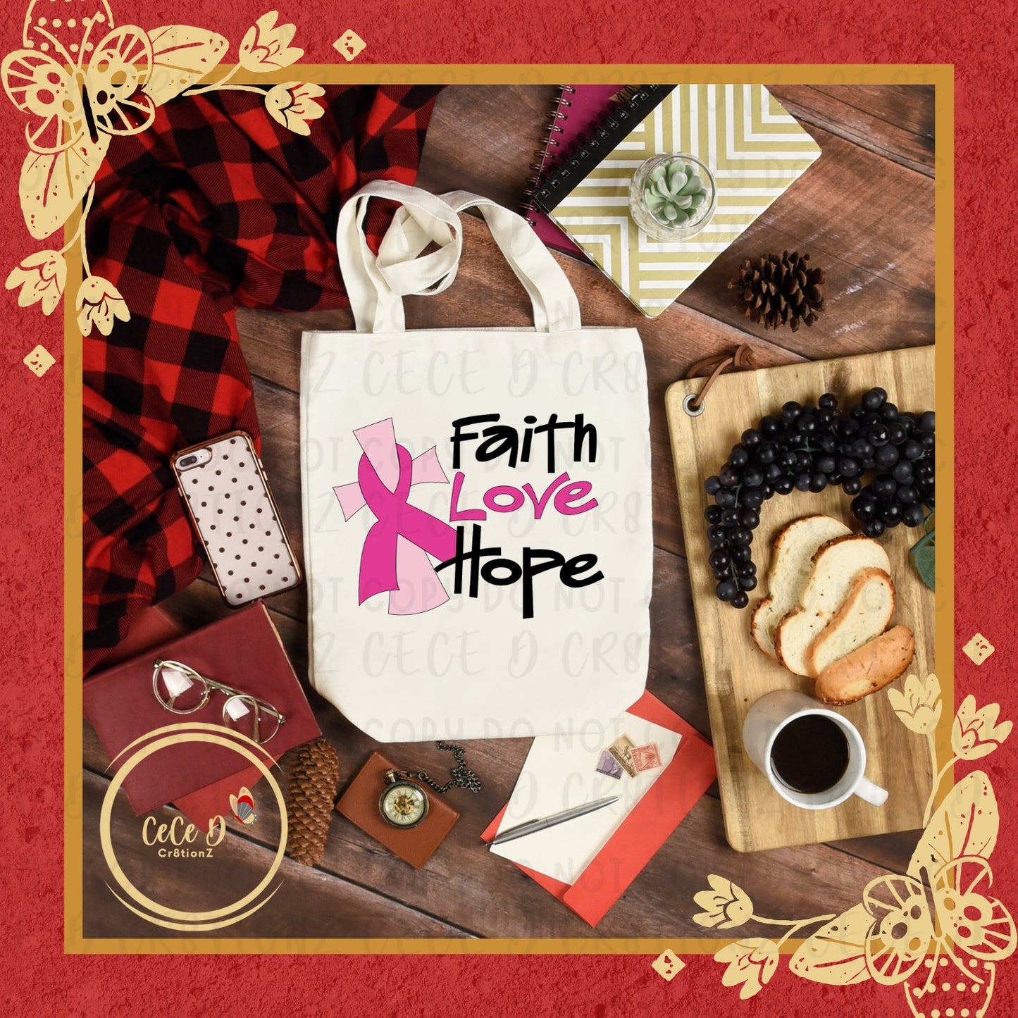 Faith Love Hope Tote