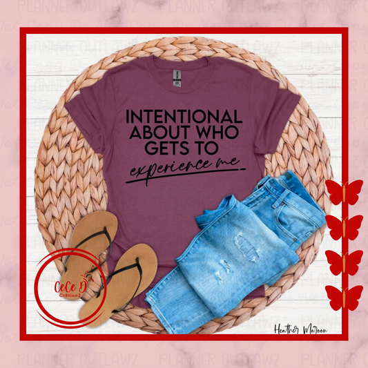Intentional Who Experiences Me Tee (Black)